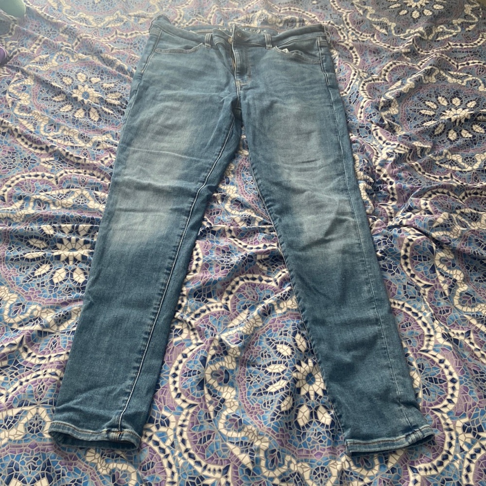 12 long skinny jeans (jegging style) AEO